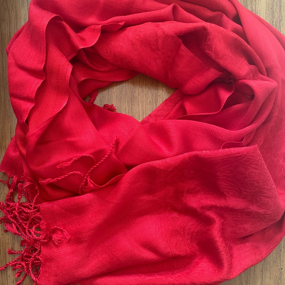 Soft Red Scarf